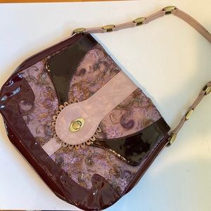 Spencer & Rutherford Vintage Style Patent Leather Bag
